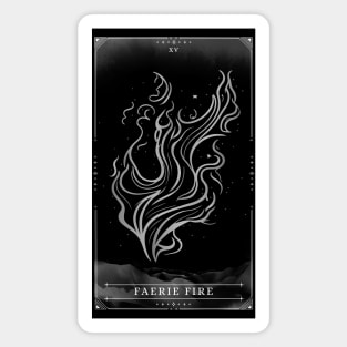 Faerie Fire DnD Tarot Card Spells for Dungeons and Dragons 5e Magnet
